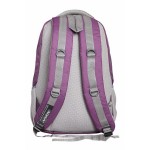 Aqsa ALB54 Stylish Laptop Bag (Purple and Grey)